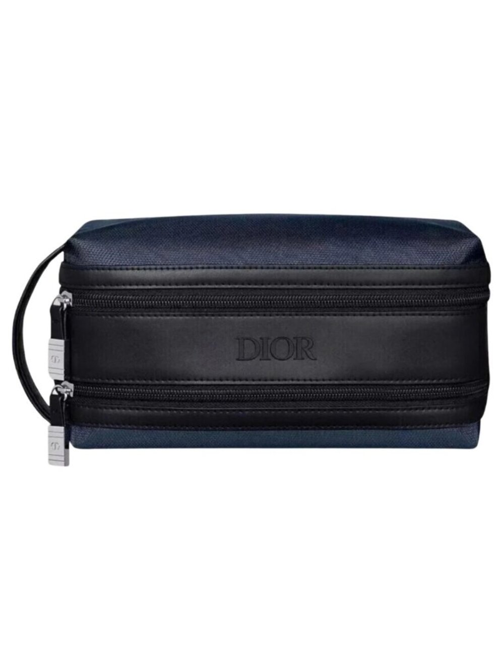 Dior Beauty Travel Toiletry Bag Cosmetic Pouch Dopp Kit Midnight Blue NWOB